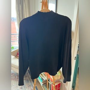 H&M black mock neck sweater, size S